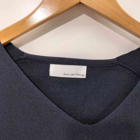 ユナイテッドアローズグリーンレーベルリラクシング UNITED ARROWS green label relaxing L/S カシミヤ混ワンピース レディース